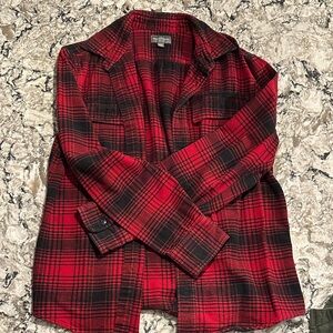 L.L. Bean Signature Red and Black Checkered Shirt